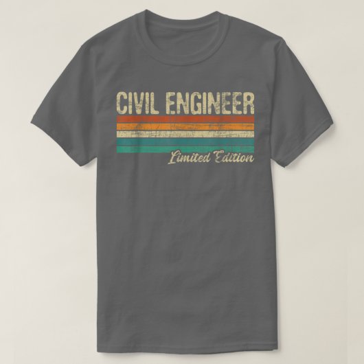 T-shirt Civil Engineer Ltd EditionBridge Builder Engineeri (Design devant)
