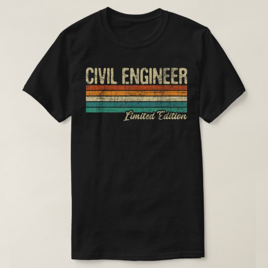 T-shirt Civil Engineer Ltd EditionBridge Builder Engineeri (Design devant)
