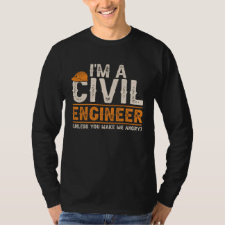 T-shirt Civil Engineers I m A Crazy Civil Engineering