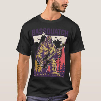 T-shirt CJs Cryptide Sasquatch Guitare Basse Cadeaux Bassq