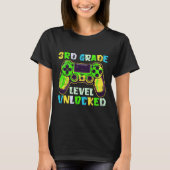 T-shirt Ck To School 3rd Grade Boys Gamer First Day Third (Devant)