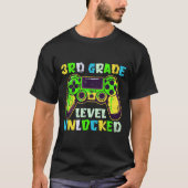 T-shirt Ck To School 3rd Grade Boys Gamer First Day Third (Devant)