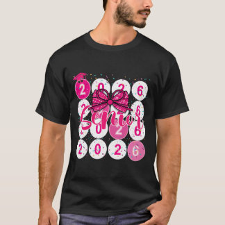 T-shirt Cl de 2026 Senior Coquette Rose Ruban Famille de l