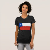 T-shirt CL de drapeau du Chili (Devant entier)