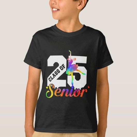 T-shirt Cl Of 2025 Danse Diplômé Senior 2025 (Devant)