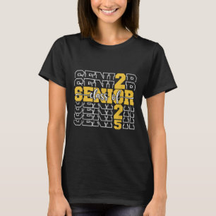 T-shirt Cl Of 2025 Senior 2025 Retourner À L'École 2025 Gr