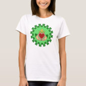 T-shirt Claddagh et Green Knotwork (Devant)