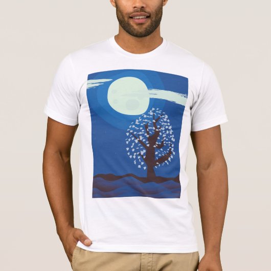 T-shirt clair de lune (Devant)
