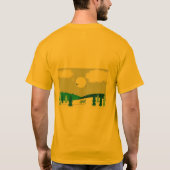 T-shirt Clair de lune hivernal. (Dos)