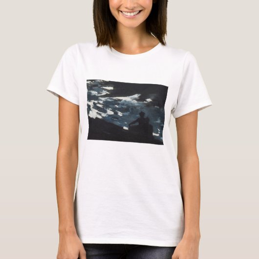 T-shirt Clair de lune sur l'eau (Devant)