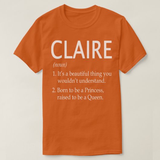 T-shirt Claire Nom Cadeau 41 (Design devant)