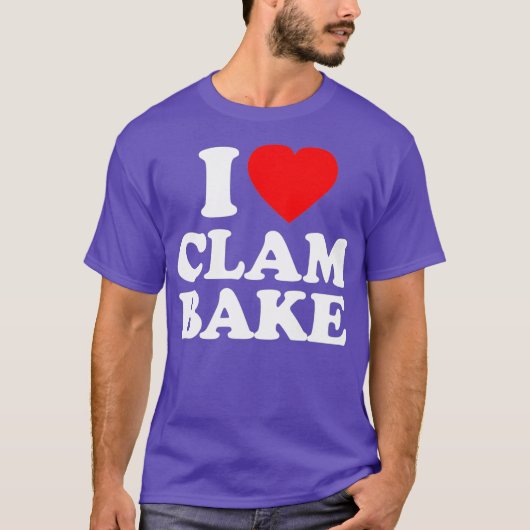 T-shirt Clam Bake Love Heart Funny (Devant)