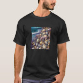 T-shirt Clam Seashell Shell Collector Beach Ocean Coastal (Devant)