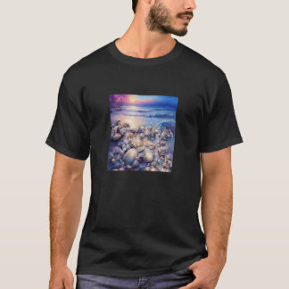 T-shirt Clam Seashell Shell Collector Beach Ocean Coastal