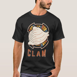 T-shirt Clam Vintage Classic Retro Amour animal