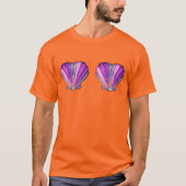 T-shirt Clamshells à Parties scintillant violettes (Devant)