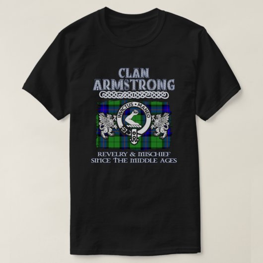 T-shirt Clan Armstrong crête Clans écossais Suna écossaise (Design devant)