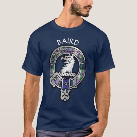 T-shirt Clan Baird Crest & Robe Tartan (Devant)