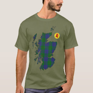 T-shirt Clan Barclay [EDIT] Carte Tartan
