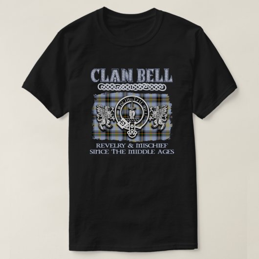 T-shirt Clan Bell crête écossaise clans écossais nom de fa (Design devant)
