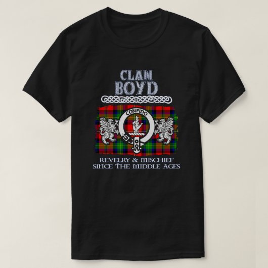 T-shirt Clan Boyd crest Scottish clans nom de famille écos (Design devant)
