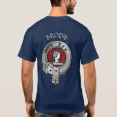 T-shirt Clan Brodie Crest & Tartan (Dos)
