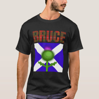 T-shirt Clan Bruce Tartan Scottish Nom de famille Scotland