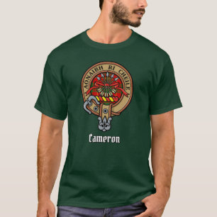 T-shirt Clan Cameron Crest sur Tartan