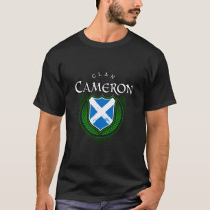 T-shirt Clan Cameron Nom Scottish Clan Scotland Drapeau S