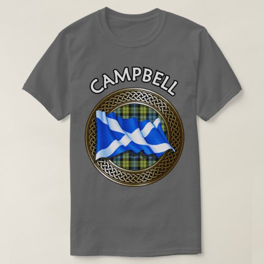 T-shirt Clan Campbell Crest Tartan Knot (Design devant)