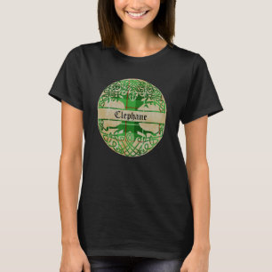 T-shirt Clan Clan Tartan Tree of Life Scottish Nom de fami