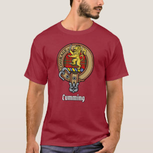 T-shirt Clan Cumming Crest sur Tartan