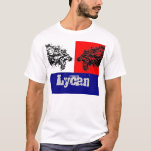T-shirt Clan de Lycan de drapeau de loup-garou