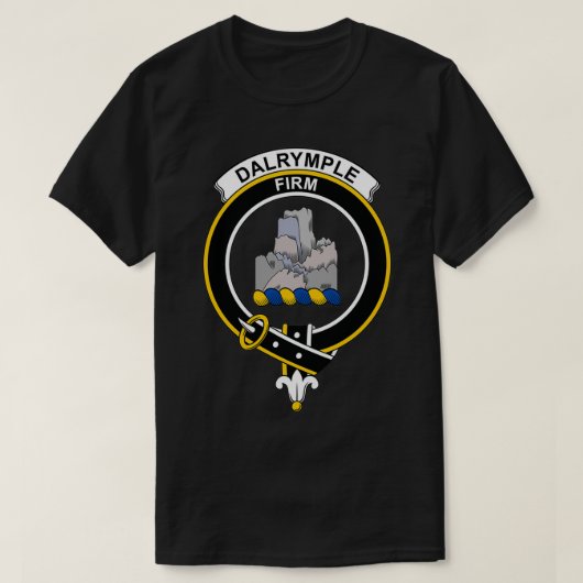 T-shirt Clan de Tartan de Dalrymple Crest (Design devant)