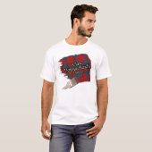 T-shirt Clan Donnachaidh Duncan Scottish Tartan Paint (Devant entier)