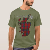 T-shirt Clan Donnachaidh (Robertson) Crest & Tartan (Devant)