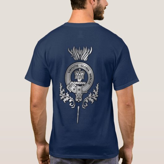 T-shirt Clan Donnachaidh | Robertson Crest Thistle (Dos)