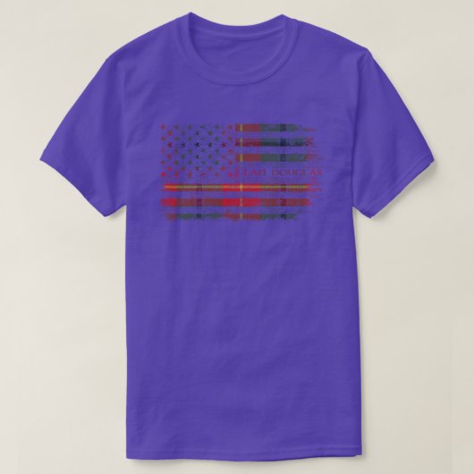 T-shirt Clan Douglas, Drapeau écossais de Roxburgh (Design devant)
