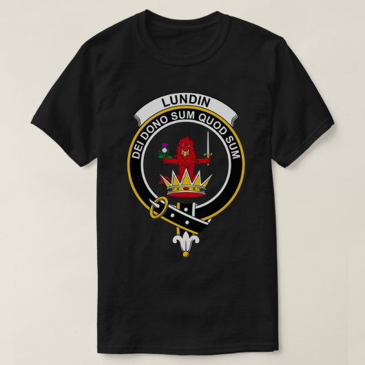 T-shirt Clan écossais de Lundin Crest (Design devant)