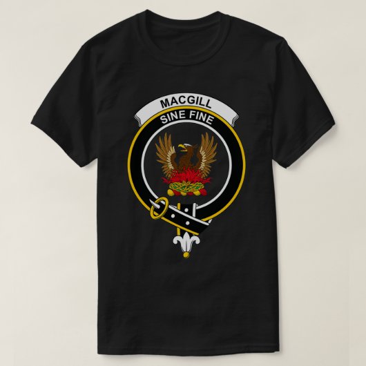 T-shirt Clan écossais de MacGill Crest Tartan Clan (Design devant)