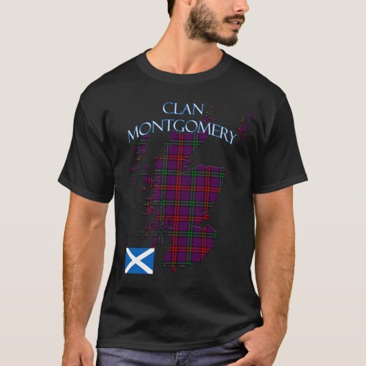 T-shirt Clan écossais de Montgomery Tartan Écosse (Devant)