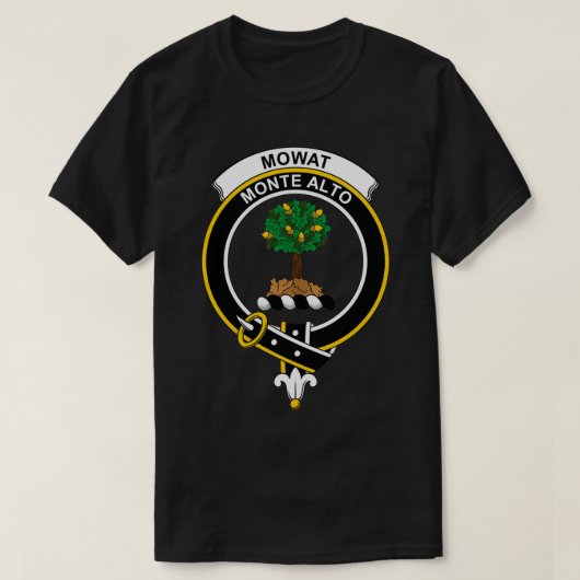 T-shirt Clan écossais de Tartan de Mowat Crest (Design devant)