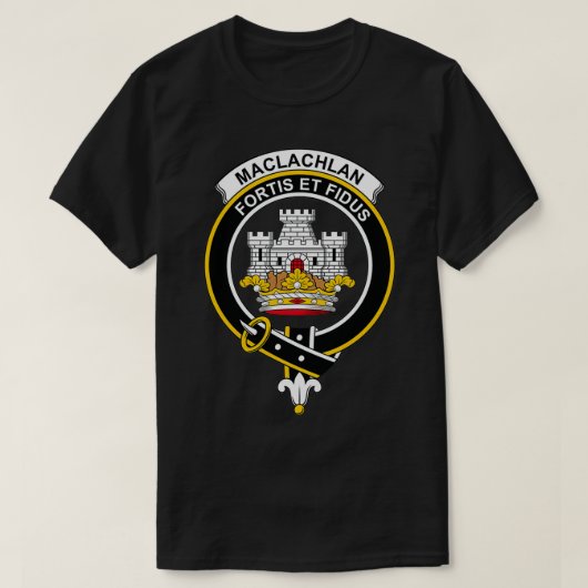 T-shirt Clan écossais du clan Tartan Crest de MacLachlan (Design devant)