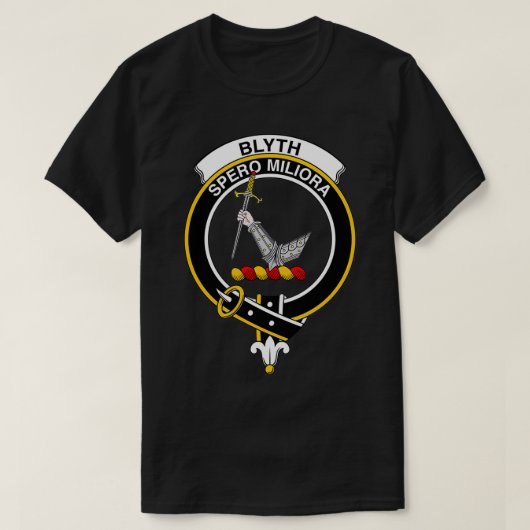 T-shirt Clan écossais du Tartan de Blyth Crest (Design devant)