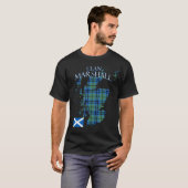 T-shirt Clan écossais Marshall Tartan Écosse (Devant entier)