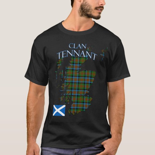 T-shirt Clan écossais Tennant Tartan Scotland (Devant)