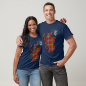 T-shirt Clan Forrester Tartan Carte & Crest (Unisexe)