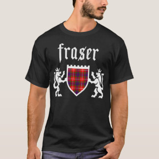 T-shirt Clan Fraser Tartan Scottish Plaid Fraser Family