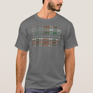 T-shirt Clan Gayre Dress Scottish tartan Drapeau américain