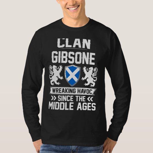 T-shirt Clan Gibsone Scottish Family Clan Scotland Wreakin (Devant)